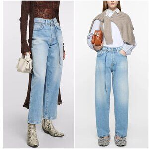 Acne Studios 1991 TOJ Unisex Jeans in Vintage Light Blue Relaxed size 8 90s Y2K
